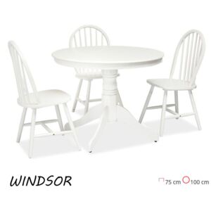 Windsor Étkezőasztal 100cm Fehér