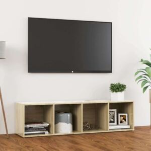 VidaXL sonoma-tölgy színű forgácslap TV-szekrény 142,5 x 35 x 36,5 cm