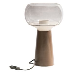 Barna fém asztali lámpa, magasság 37 cm - BePureHome