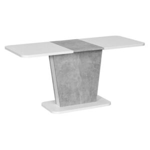 CALIPSO bővíthető étkezőasztal fehér beton 110-145cm