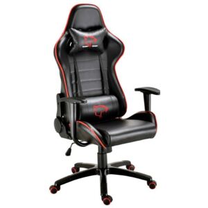 Dark Gamer szék derék- és nyakpárnával - fekete-piros