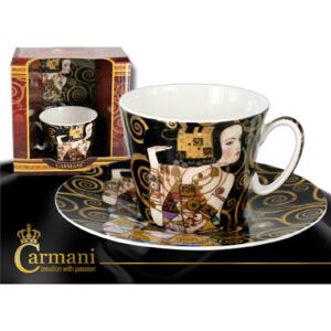 Klimt csésze aljjal díszdobozban - Klimt Várakozás
