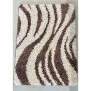 Morocco Shaggy 9429 (brown-cream) szőnyeg 120x170cm Barna-Krém