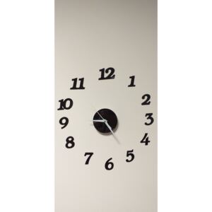 KIK Fal belső óra, öntapadós, fekete, KX9714