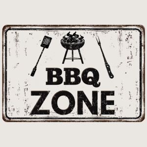 Fotótapéta - BBQ Zone - felirat (254x184 cm)