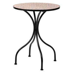PALAZZO asztal, terrakotta-fekete Ø 55 cm