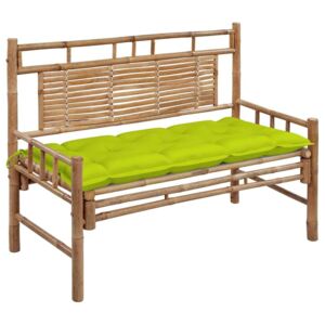VidaXL bambusz kerti pad párnával 120 cm