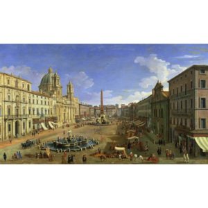 View of the Piazza Navona, Rome Festmény reprodukció, (1697-1768) Canaletto