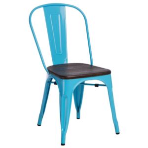 Paris Wood szék kék - csiszolt fenyő