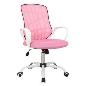 HOLLAND gyerek szék, 51x95-105x45, rózsaszín / fehér