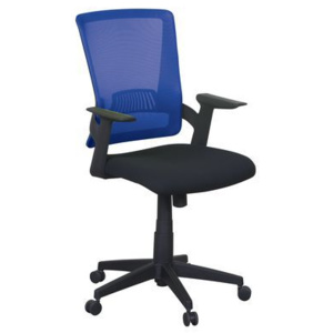 Eva irodai szék, háló, fekete/kék