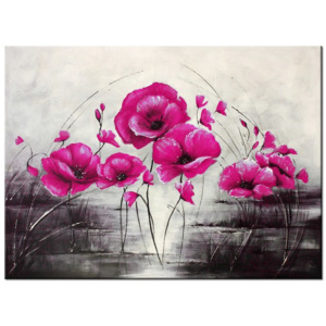 Festett kép Rózsaszín pipacsok 115x85cm RM2453A_1AS