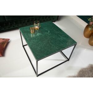 Design dohányzóasztal Factor 50 cm márvány zöld
