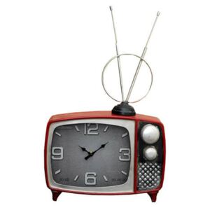 Retro televízió fém design asztali óra - 48 cm