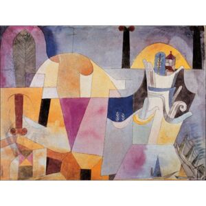 Klee - Paesaggio con colonne Festmény reprodukció, (80 x 60 cm)