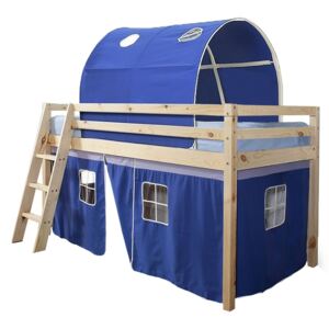 Emeletes ágy 90 cm Indigo (kék) (ágyráccsal)