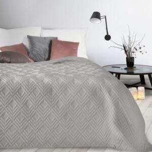 Modern, világosszürke ágytakaró mintával Šírka: 220 cm | Dĺžka: 240 cm
