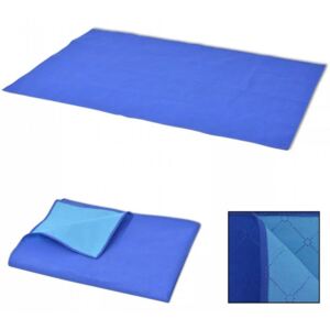 150x200 cm piknik takaró kék és világoskék