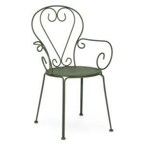 ETIENNE zöld acél kerti szék