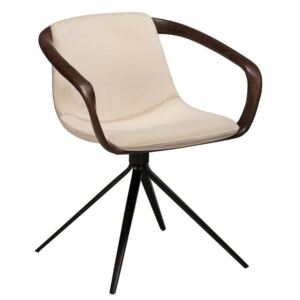 Jomo karfás design szék, pearl bársony