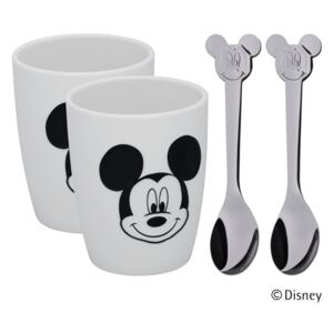 Mickey Mouse 2 db pohár és 2 db kanál szett - Mickey Mouse
