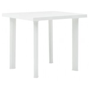 Fehér műanyag kerti asztal 80 x 75 x 72 cm