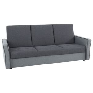 3-személyes kanapé, kárpitozott, szürke, LAGONA