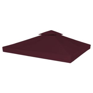 Bordó kétszintes pavilon tetőponyva 310 g/m², 3 x 3 m