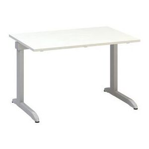 Alfa 300 irodai asztal, 120 x 80 x 74,2 cm, egyenes kivitel, fehér mintázat, RAL9022