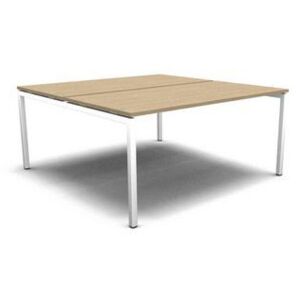 MOON U egyesített irodai asztal, 160 x 164 x 74 cm, fehér/fehér