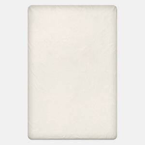 Gumírozott szélű pamut lepedő, krémszínű fehér 90x200 cm