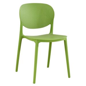 Rakásolható szék, zöld, FEDRA