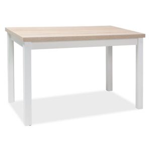 Adam étkezőasztal sonoma tölgy fehér 100x60cm