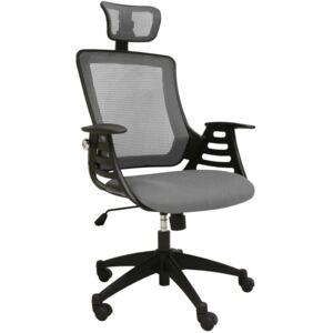 Irodai szék RC83 64.5x49x94cm Szürke + fekete