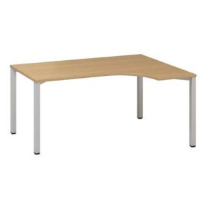 Alfa 200 ergo irodai asztal, 180 x 120 x 74,2 cm, jobbos kivitel, bÜkk mintázat, RAL9022