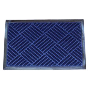 Checker gumi lábtörlő, kék, 40 x 60 cm