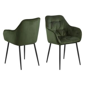 Stílusos szék Alarik - zöld