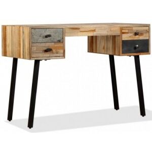 Tömör újrahasznosított fa íróasztal 110 x 50 x 76 cm