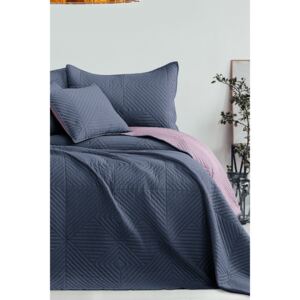 Softa ágytakaró, szürke-lila kék 170x210 cm