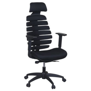 Jane irodai szék, textil, fekete