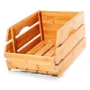 Blumfeldt Egymásra rakható doboz, bambuszból, jó légkeringés, egymásra rakható, 27 × 20,5 × 38 cm