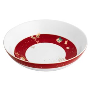 Alleluia Centrepiece New porcelán tál karácsonyi mintával, ⌀ 32 cm - Brandani