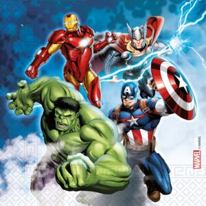 Avengers Fight, Bosszúállók Környezetbarát, komposztálható szalvéta 20 db-os