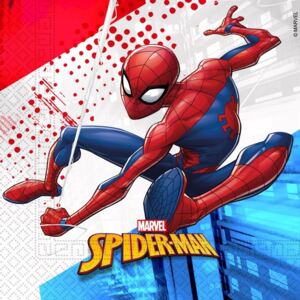 Spiderman Super Hero, Pókember Környezetbarát, komposztálható szalvéta 20 db-os