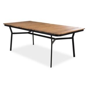Kültéri asztal VG5018 100x200x77cm Barna + fekete