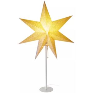 Karácsonyi talpas fehér papírcsillag 1xE14 45x67cm+1,6m