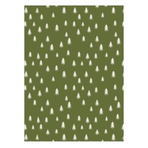 No. 4 Christmas Trees zöld csomagolópapír - eleanor stuart