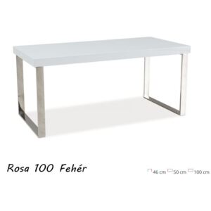 Rosa Dohányzóasztal 100cm Fehér