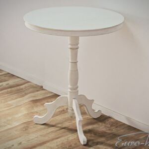 Enora koptatott fehér asztal 65x65x79cm