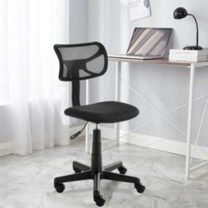 Alacsony háttámlás irodai szék (fekete)